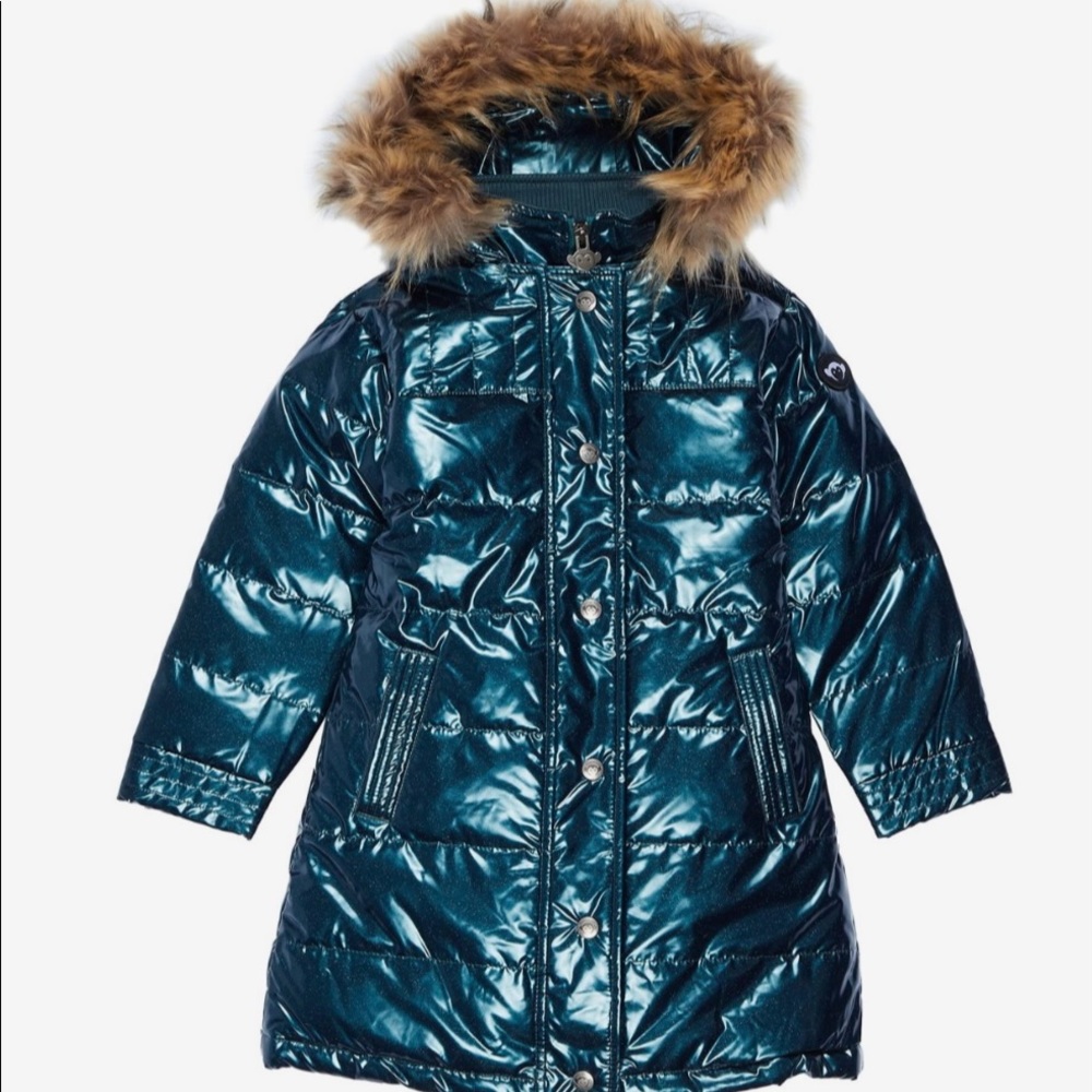 Appaman Kids Long Down Hooded Puffer Coat